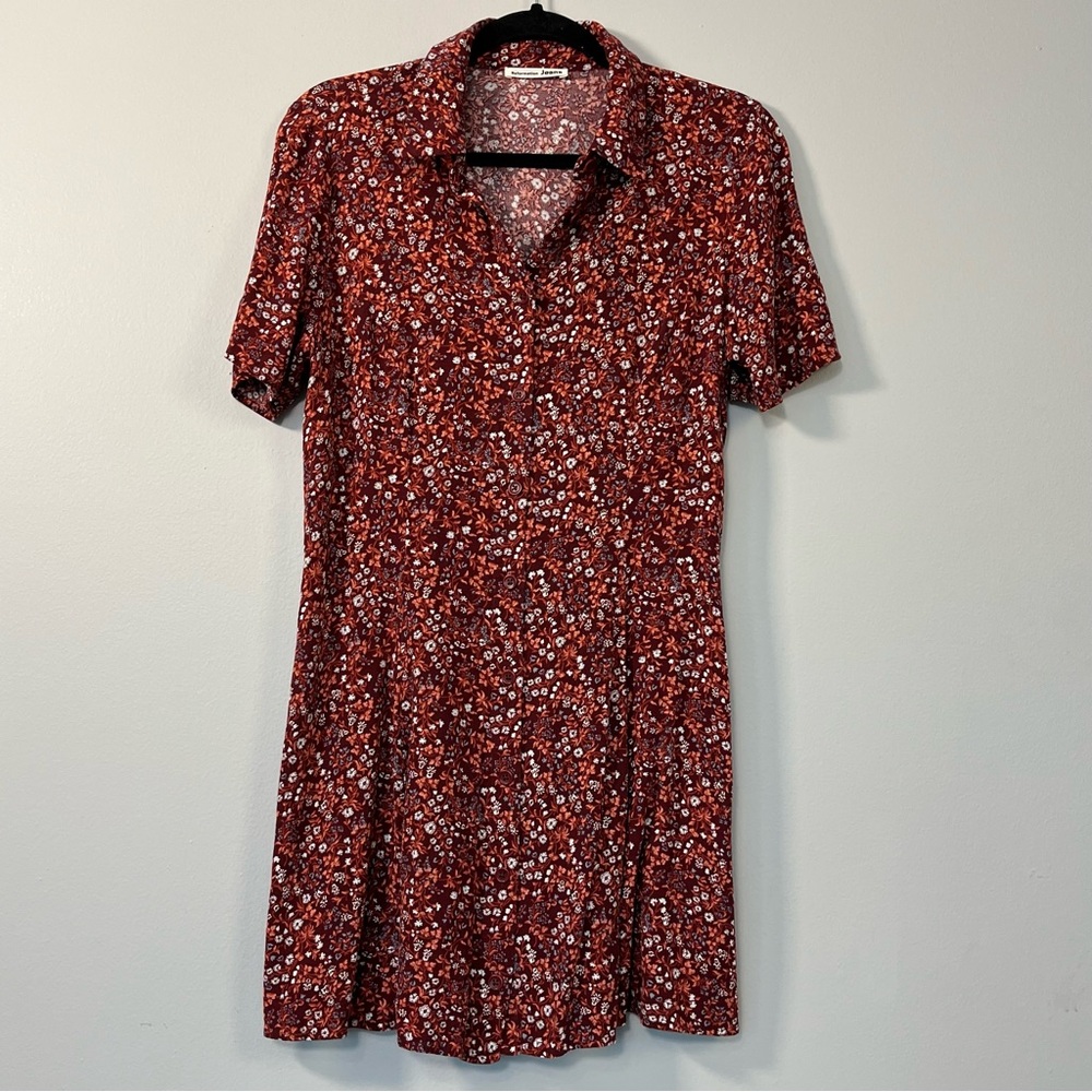 Reformation Red Floral Mini Dress